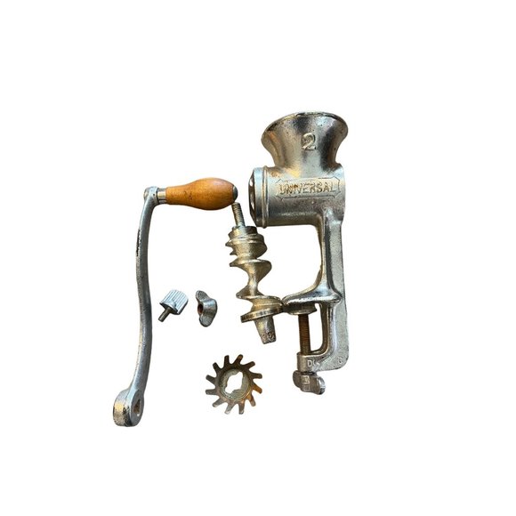 Vintage Universal No. 2 Landers Frary & Clark  Food and Meat Chopper with Box - Picture 3 of 7